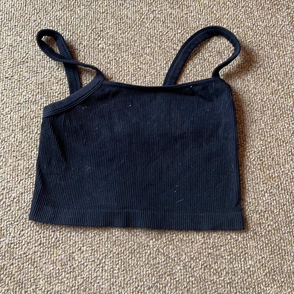 Black bandeau top